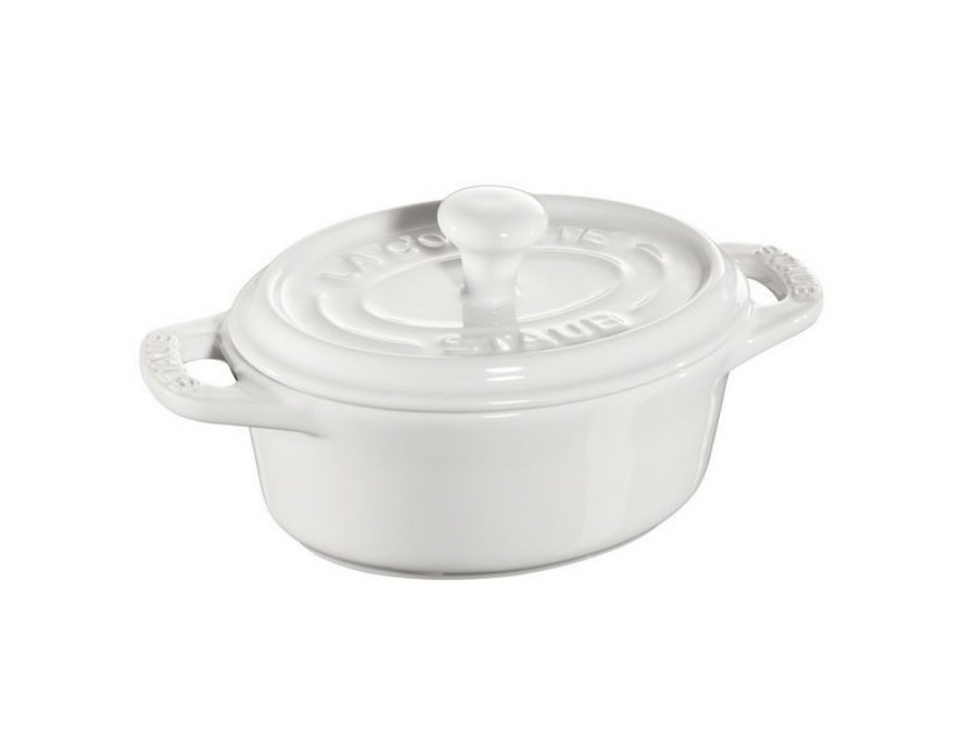 STAUB Mini cocotte ovale bianco, 11 cm