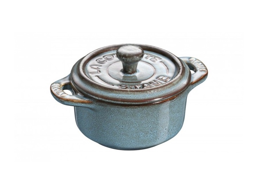 STAUB Mini cocotte turchese, Ø 10 cm