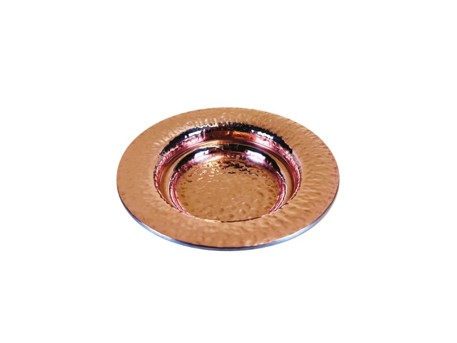 PENTOLE AGNELLI Mini piatto martellato copper3 - Ø8,8 cm