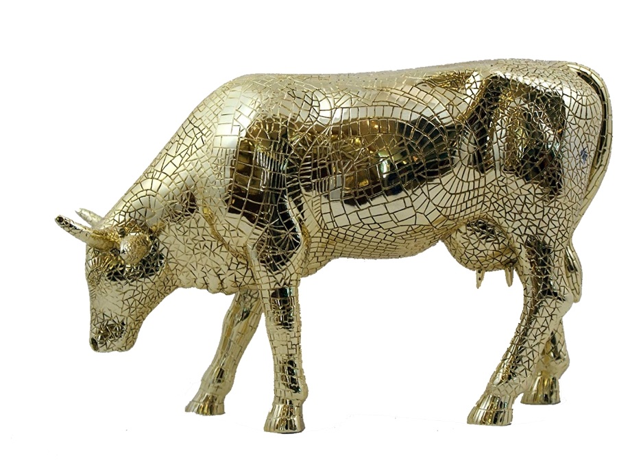 COWPARADE mira moo gold