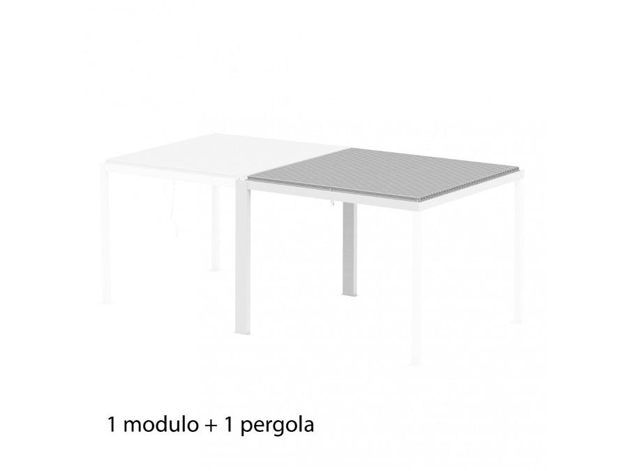 MAGAZZINI COSMA S.P.A. Modulo per pergola bioclimatica elle 3x3 bianco