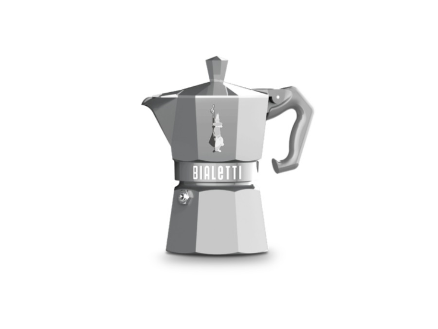 BIALETTI INDUSTRIE Moka exclusive argento , 3 tazze