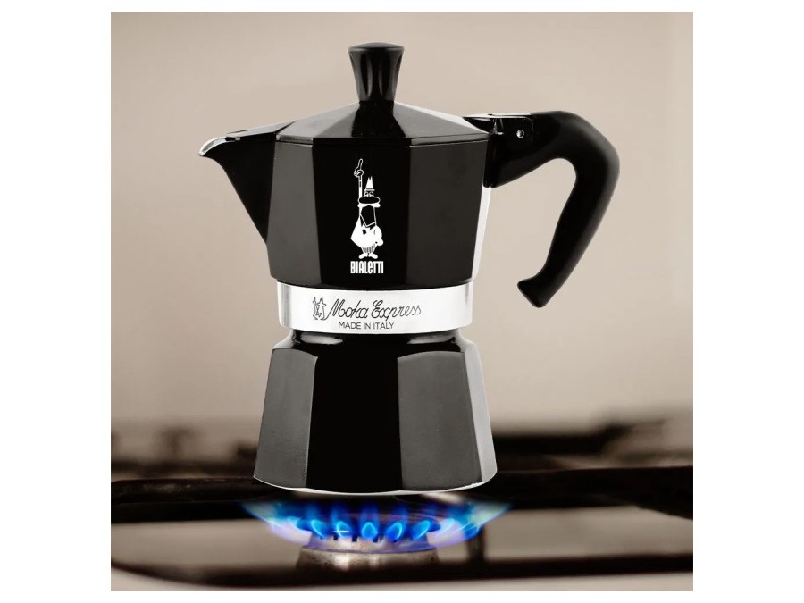 BIALETTI INDUSTRIE Moka express, 6 tazze nera