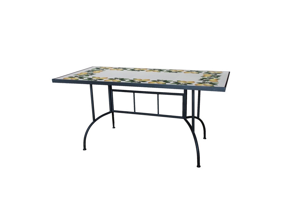 VERDELOOK Mosaico, tavolo rettangolare 80x150 cm - lemon design