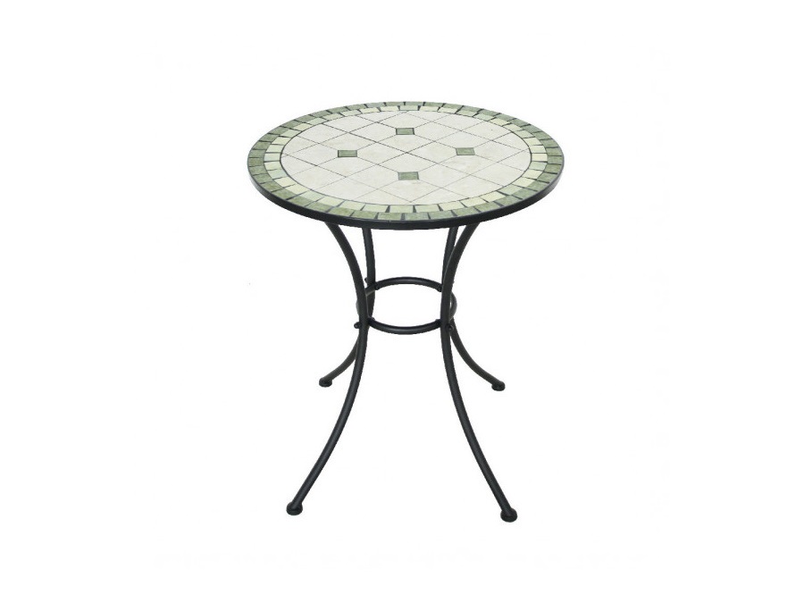 VERDELOOK Mosaico, tavolo rotondo Ø 60 cm - emerald design