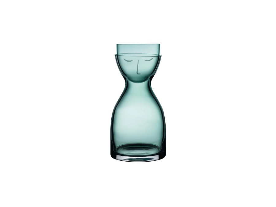 NUDE GLASS Mr & Mrs, set acqua notte verde 850 cc