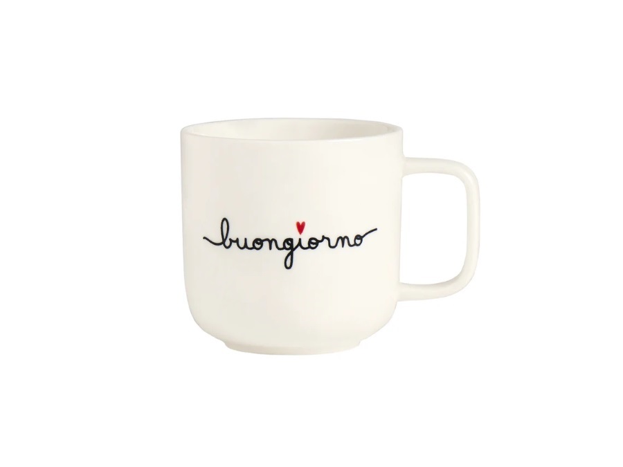 SIMPLE DAY LIVING & LIFESTYLE Mug bianca Buongiorno