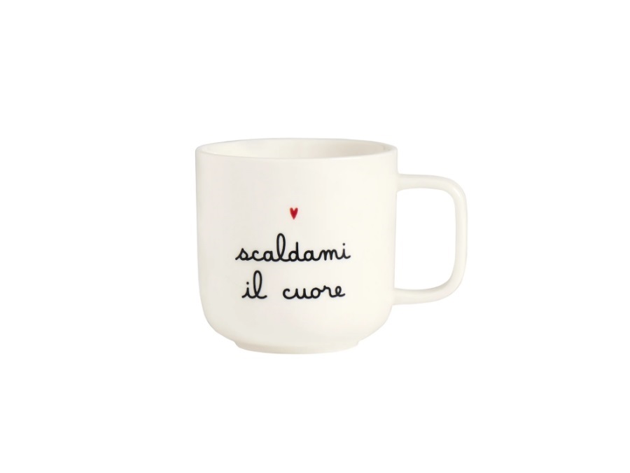 SIMPLE DAY LIVING & LIFESTYLE Mug bianca Scaldami il cuore