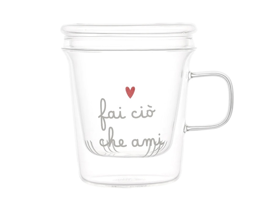 SIMPLE DAY LIVING & LIFESTYLE Mug con Infusore Fai ciò che ami