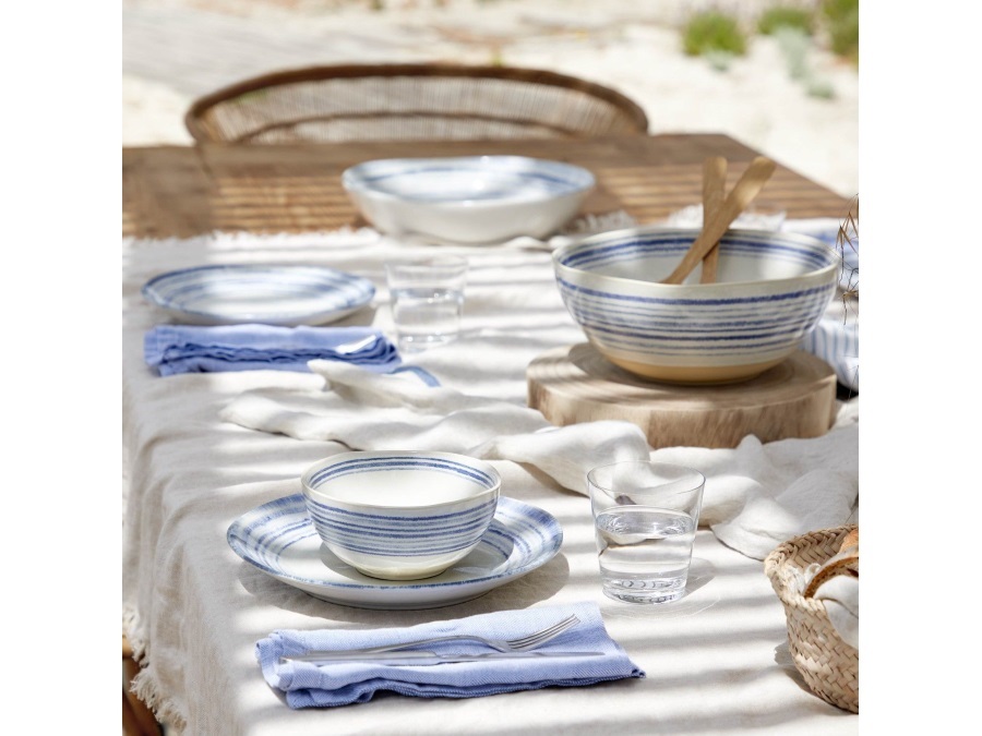 CASAFINA Nantucket white, serving bowl 28 cm