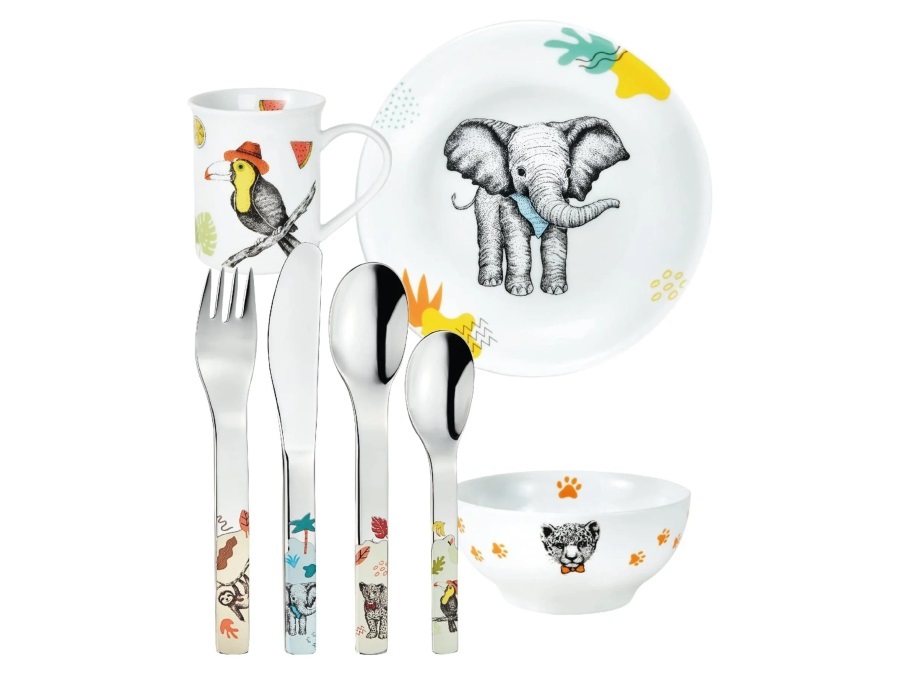 MEPRA S.P.A. Natura, set 7 stoviglie per bambini