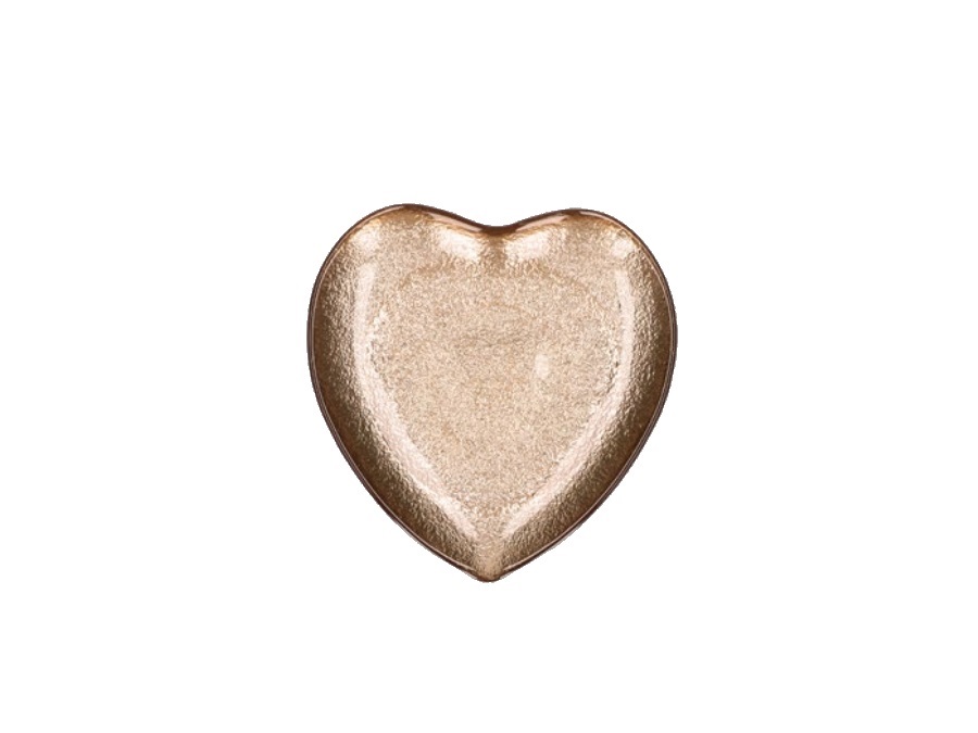 RITUALI DOMESTICI Neimieipensieri, piatto cuore oro 21,5 cm
