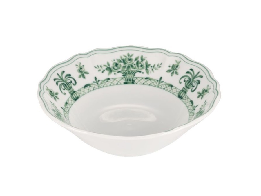 LE COQ Neos anthiros, Coppa bianco e verde Ø 15 h 4,5  cm