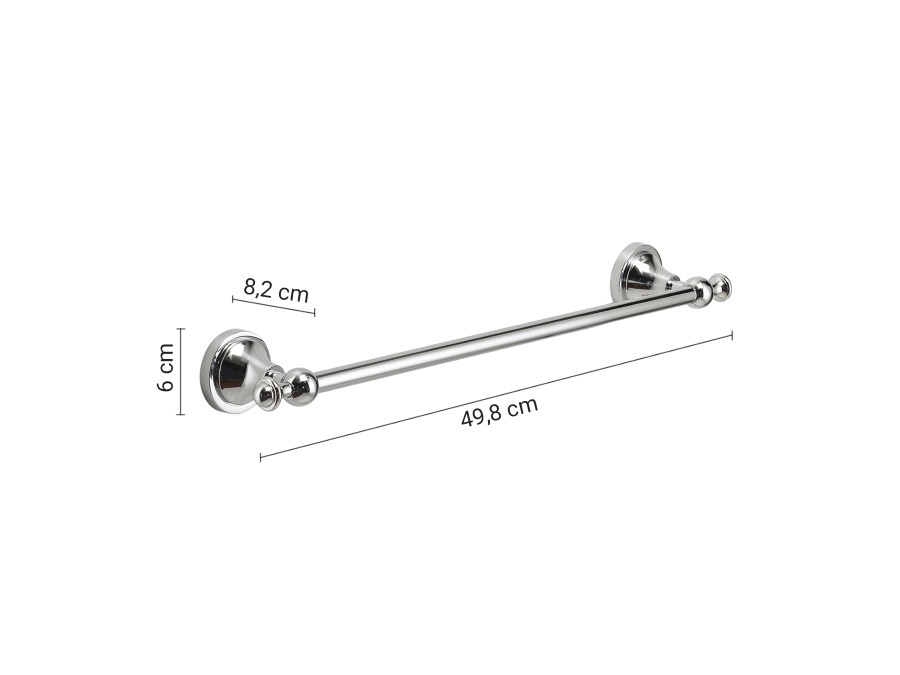 GEDY SPA Nevis, portasalviette cromato 45 cm