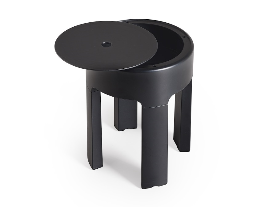 GEDY SPA Newbox sgabello nero matt