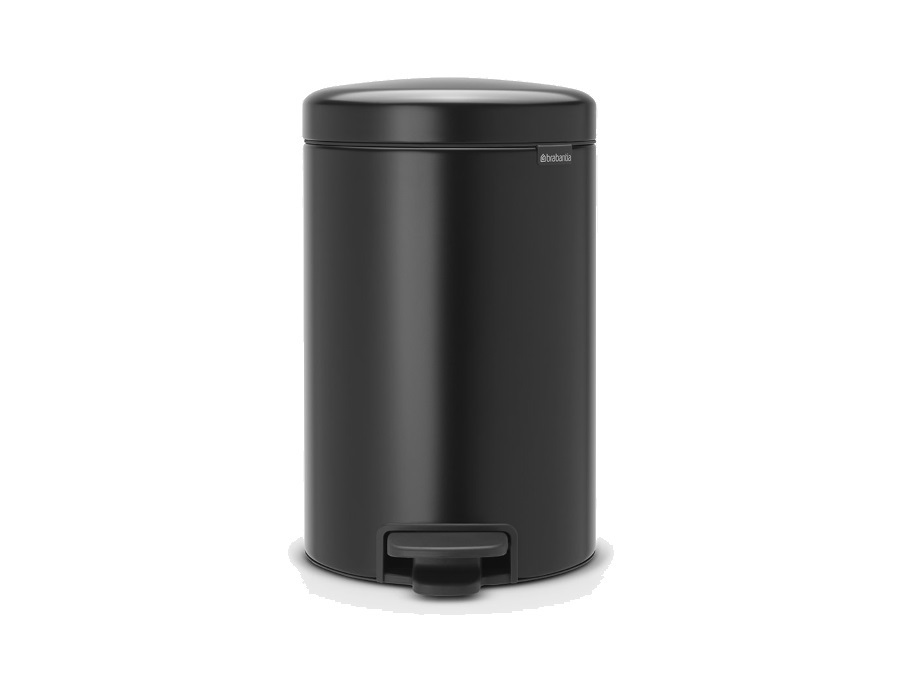 BRABANTIA Newicon a pedale pattumiera 12 litri - Matt Black