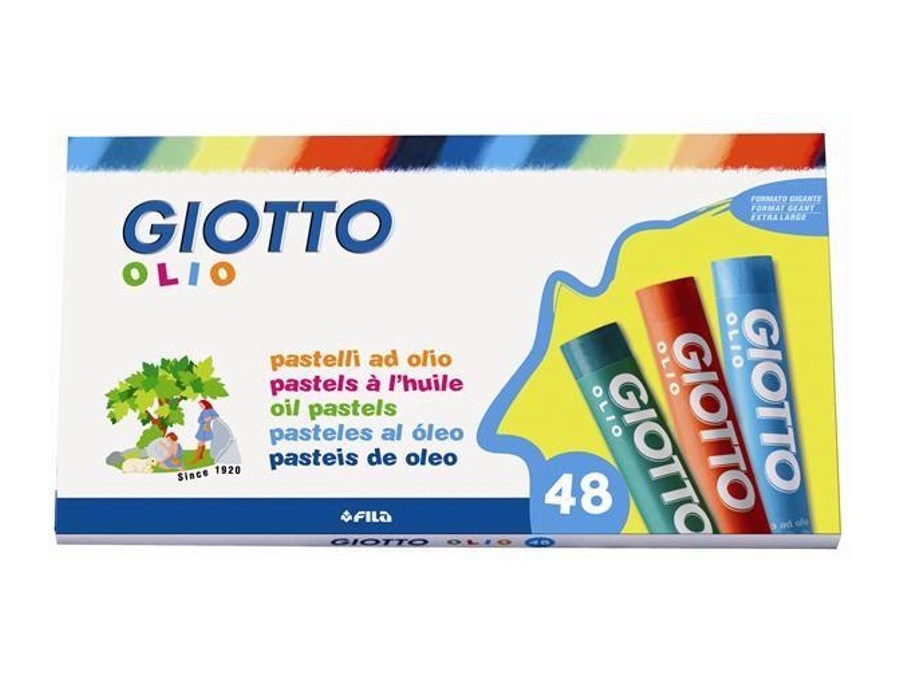 GIOTTO Olio, pastelli ad olio maxi, 48 pezzi