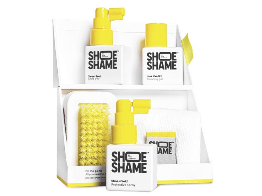 SHOE SHAME On the go kit, kit per la manutenzione delle scarpe