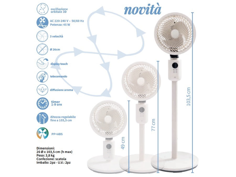 CFG S.P.A. ORBITAL 3D - VENTILATORE PIANTANA ORBITALE