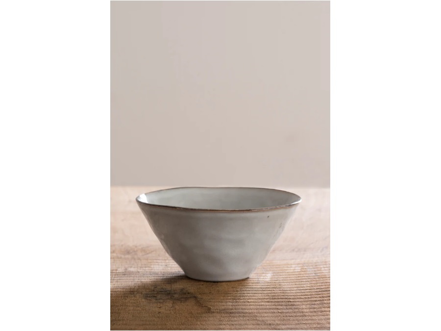 DUTCH ROSE AMSTERDAM Organic light grey, bowl Ø14xh7 cm