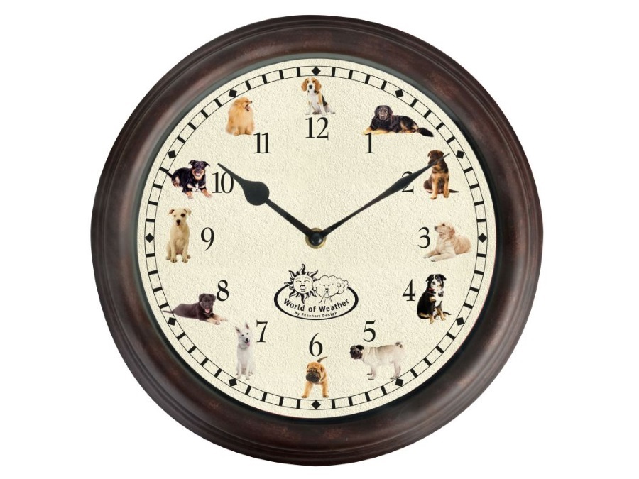 ESSCHERT DESIGN Orologio con abbaio del cane