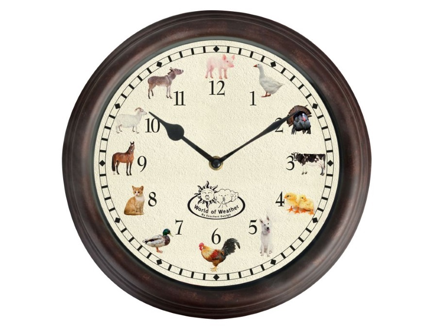 ESSCHERT DESIGN Orologio con suoni animali della fattoria