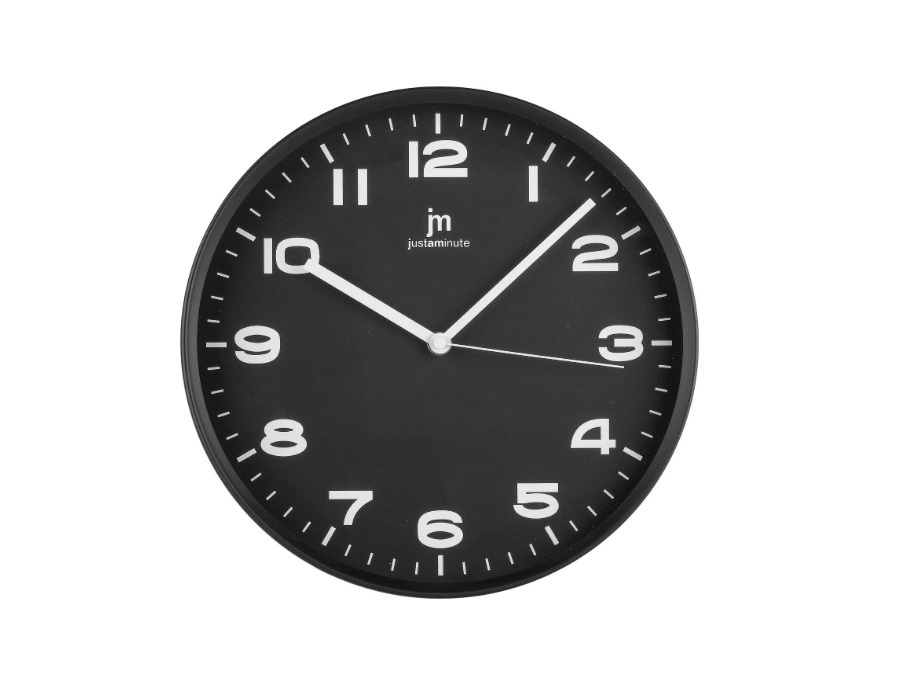 LOWELL Orologio da parete nero, Ø 29 cm