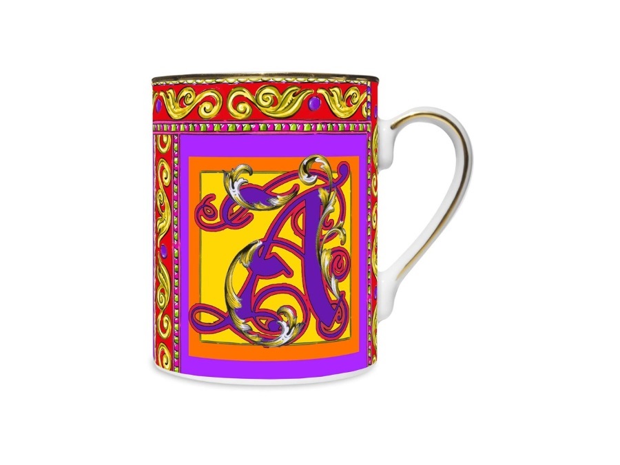 BACI MILANO Ortigia - mug in porcellana, lettera A