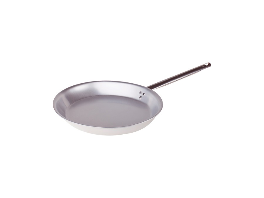 PENTOLE AGNELLI Padella ovale svasata in alluminio 3mm   1 manico - 45 Cm