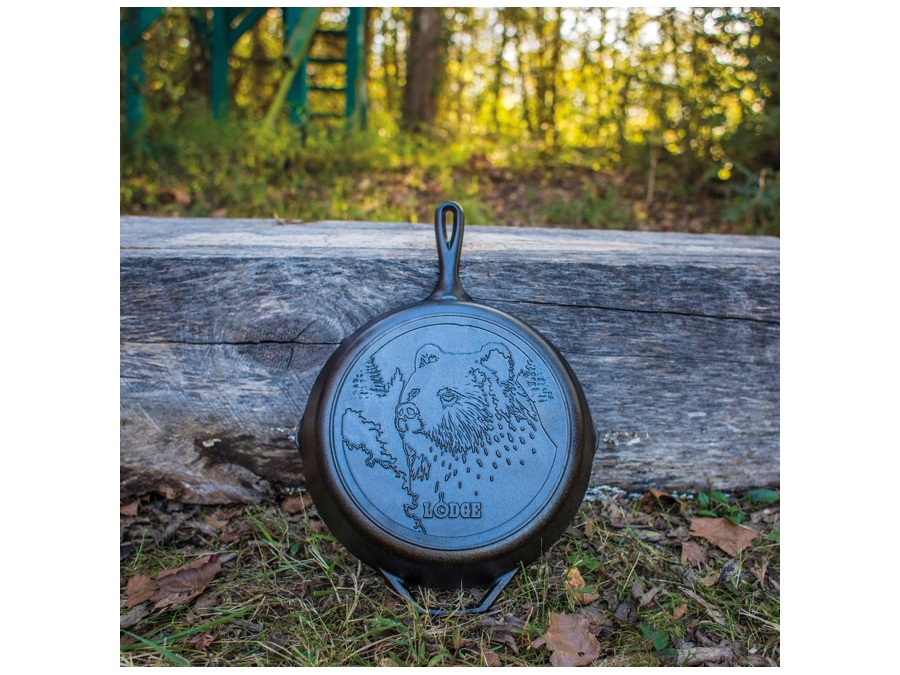 LODGE Padella tonda orso, Ø 11 cm