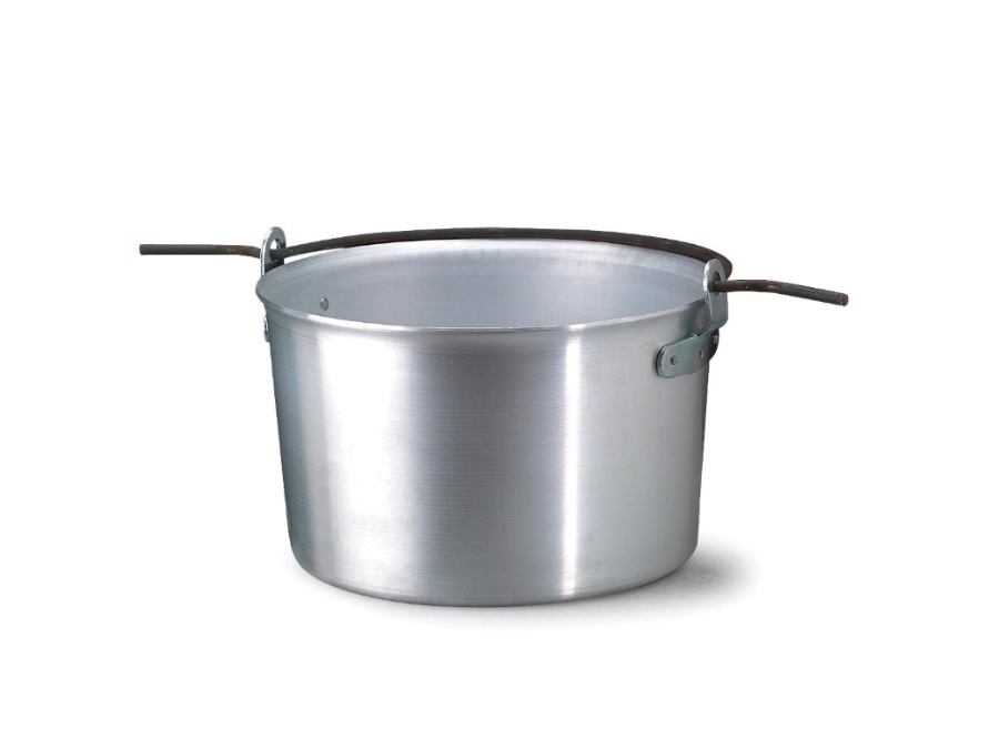 PENTOLE AGNELLI Paiolo cilindrico con manico ad arco - DIAMETRO 55 cm