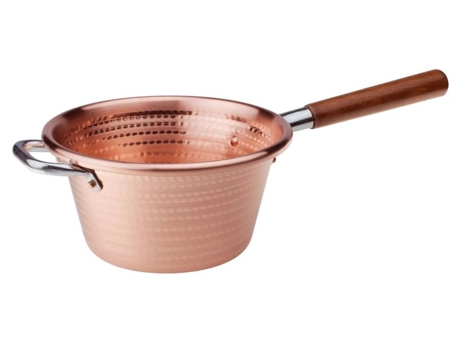 PENTOLE AGNELLI Paiolo con manico in legno e maniglie inox, Ø 26 Cm