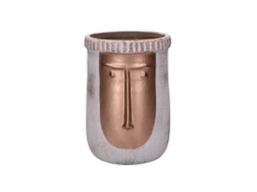 RITUALI DOMESTICI Paladino, vaso decorativo oro alto 15xh22 cm