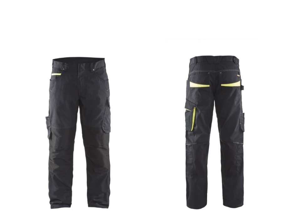 BLÅKLÄDER ITALIA SRL Pantalone service 1495 9933 blåkläder nero/giallo