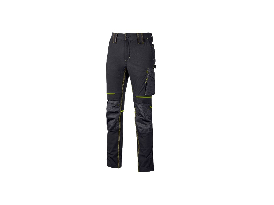 UPOWER Pantaloni atom asphalt grey/green