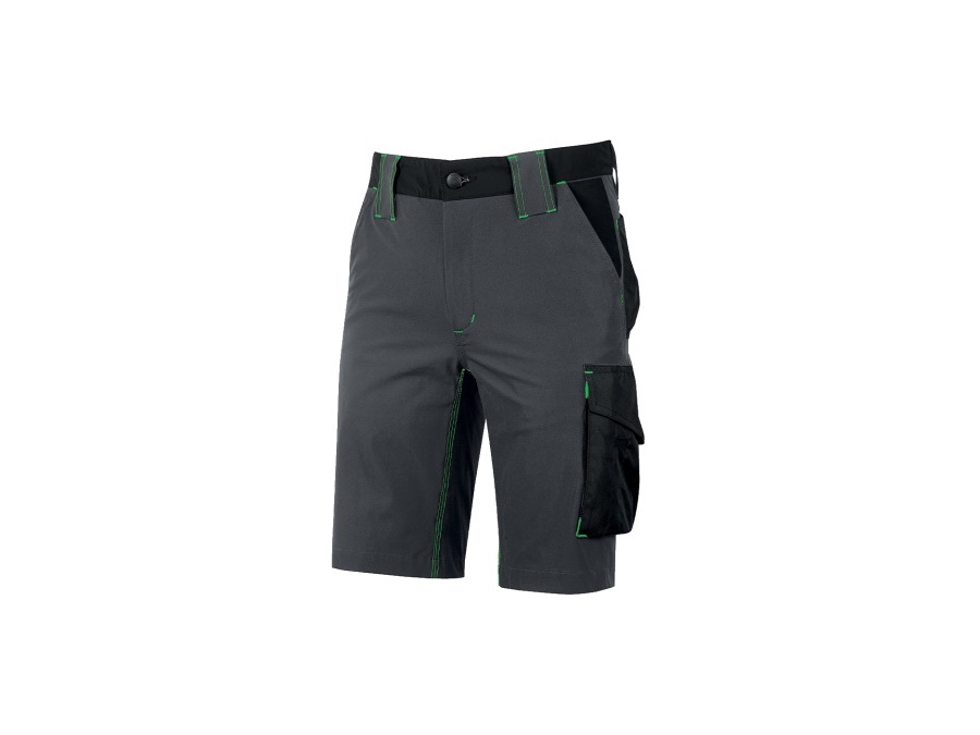 UPOWER Pantaloni mercury asphalt grey/green - TAGLIA L