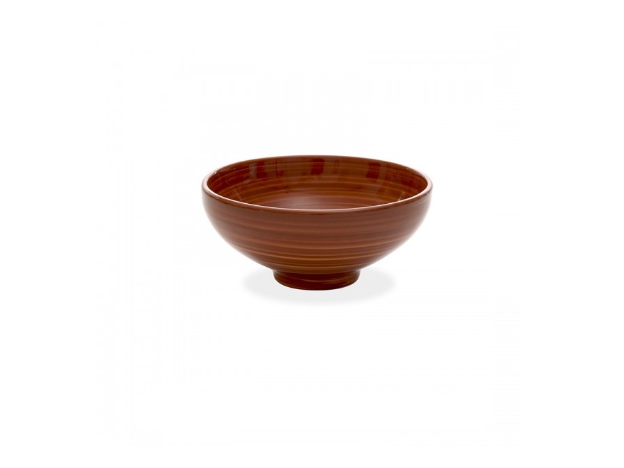 ZAFFERANO S.R.L. Patera Bowl grande stoneware 90 cl rosso/marrone