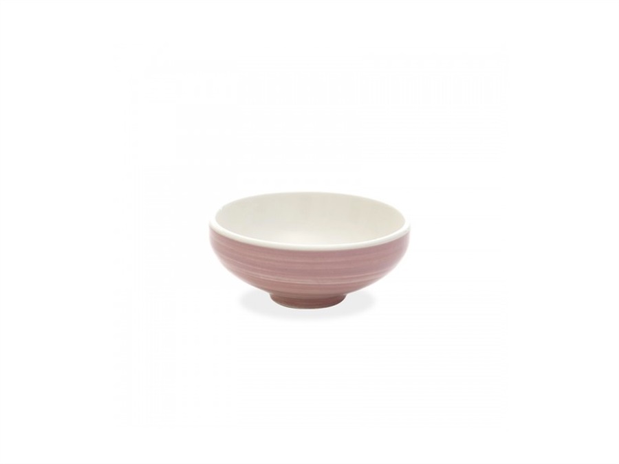 ZAFFERANO S.R.L. Patera Bowl media stoneware decoro pallino 90 cl rosa