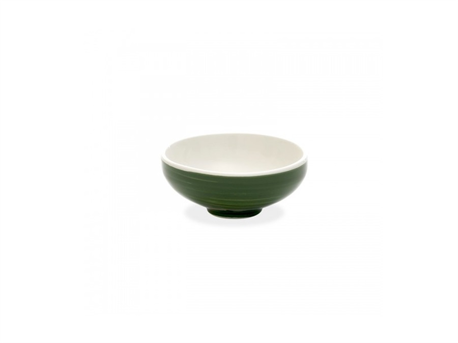 ZAFFERANO S.R.L. Patera Bowl media stoneware decoro pallino 90 cl verde