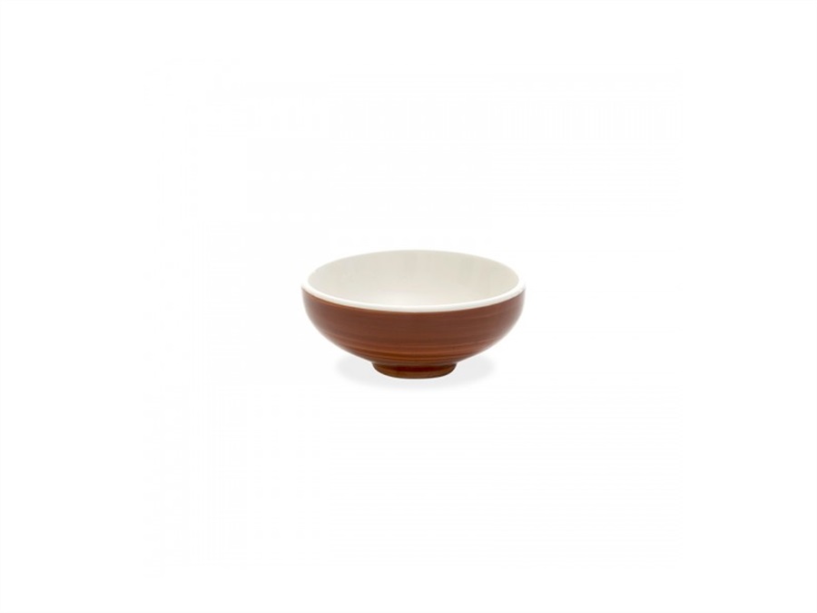 ZAFFERANO S.R.L. Patera Bowl piccola stoneware decoro pallino 25 cl rosso/marrone