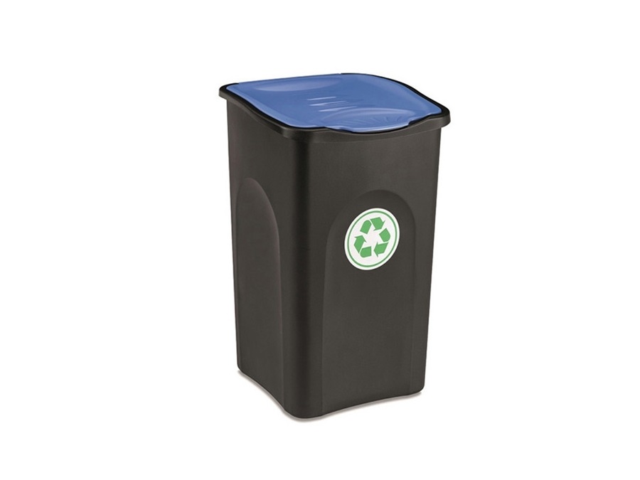 STEFANPLAST S.P.A. Pattumiera ecogreen, nero/blu