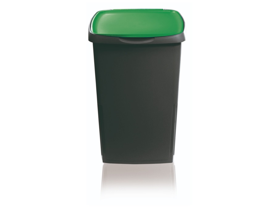 GIO STYLE Pattumiera ecosolution 45 l, coperchio verde