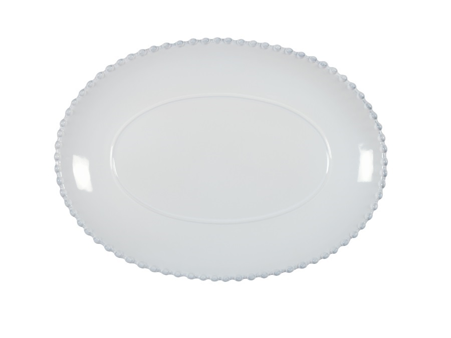 COSTA NOVA Pearl white, piatto ovale 33 cm
