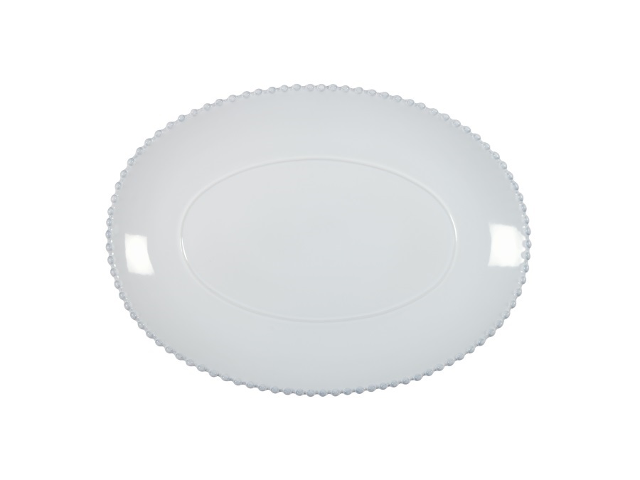 COSTA NOVA Pearl white, piatto ovale 40 cm