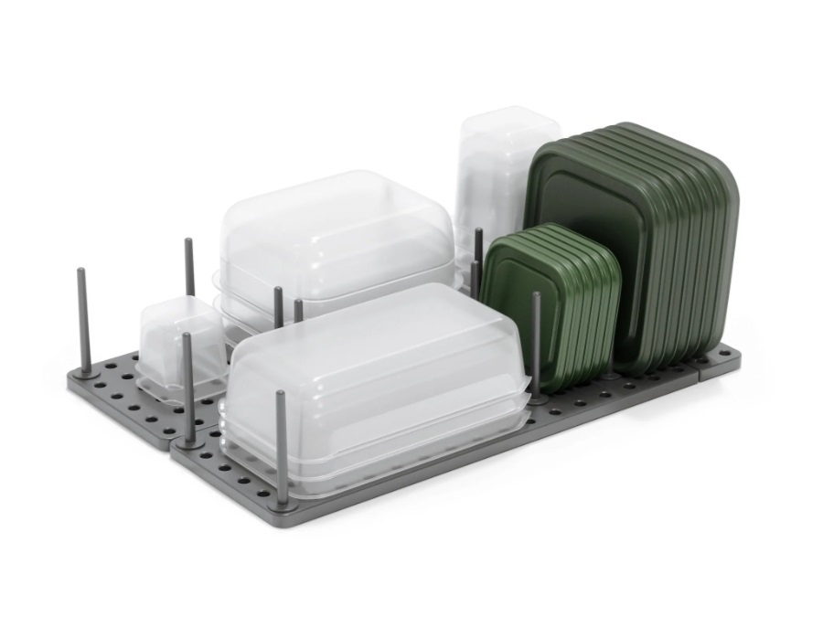 UMBRA peggy, set organizer regolabile carbone