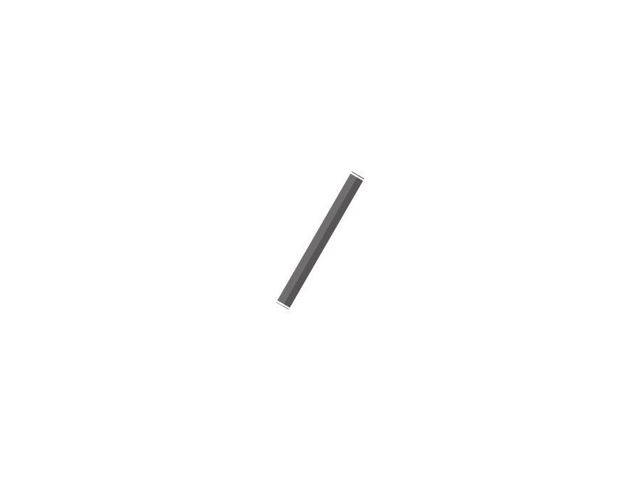 ZAFFERANO S.R.L. Pencil, modulo luminoso Ø50x499 mm, grigio scuro