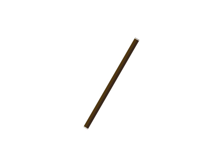 ZAFFERANO S.R.L. Pencil, modulo luminoso Ø50x979 mm, corten