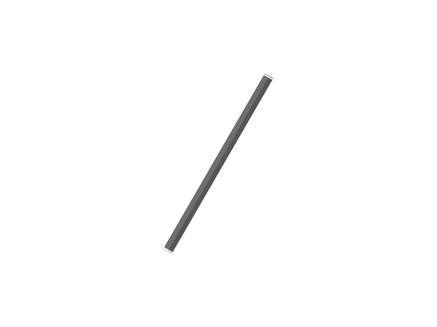 ZAFFERANO S.R.L. Pencil, modulo luminoso Ø50x979 mm, grigio scuro
