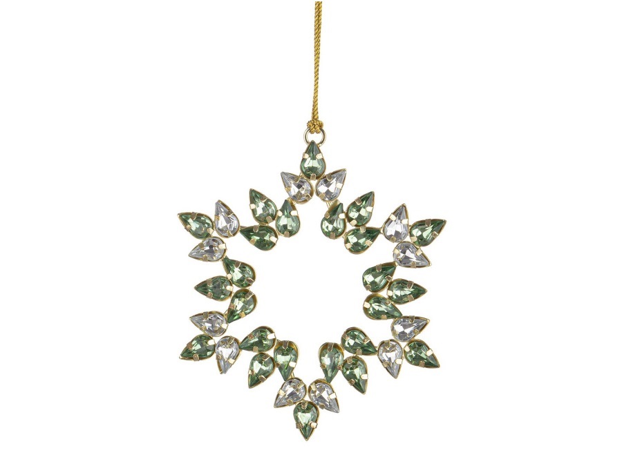 BIZZOTTO Pendaglio dominic fiocco verde, 12x12 cm