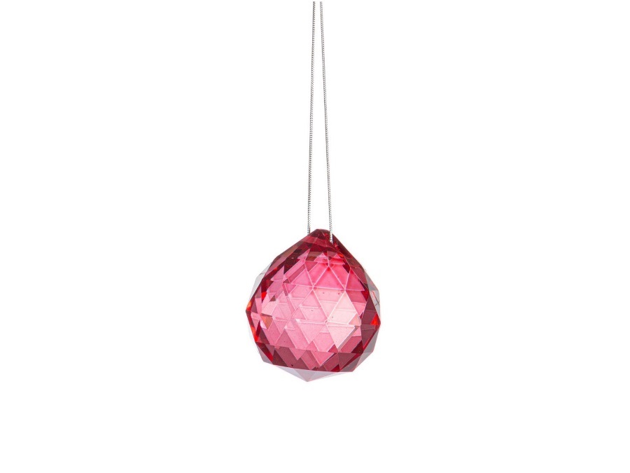 BIZZOTTO Pendaglio eldrid in vetro goccia rosso, Ø 4,5xh5 cm
